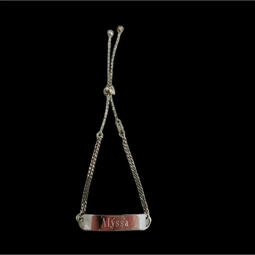 Sterling silver adjustable bolo bracelet